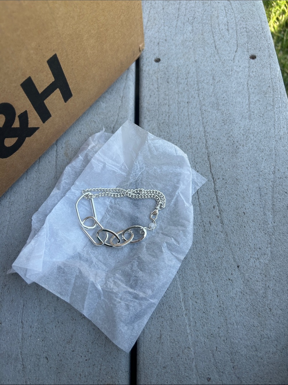 Silver Link Chain Bracelet - Women Jewelry